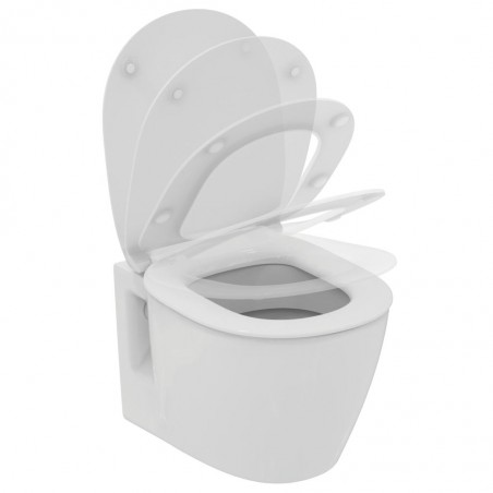 WC pakabinamas Ideal Standard Connect, Space, su matomais tvirtinimais