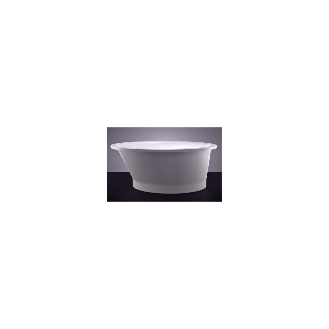 Akmens masės vonia VISPOOL SOLARE 177x107 ovali balta