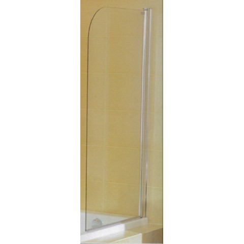 CUBITO Vonios sienelė varstoma 1 dalies,  plotis 750 mm, profil. sidabr. sp., skaidrus stiklas