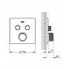Potinkinis termostatinis maišytuvas Grohtherm Smartcontrol, 2 valdikliai, chromas