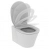 WC pakabinamas Ideal Standard Connect, Air Rimless, su paslėptais tvirtinimais ir lėtai nusileidžiančiu dangčiu