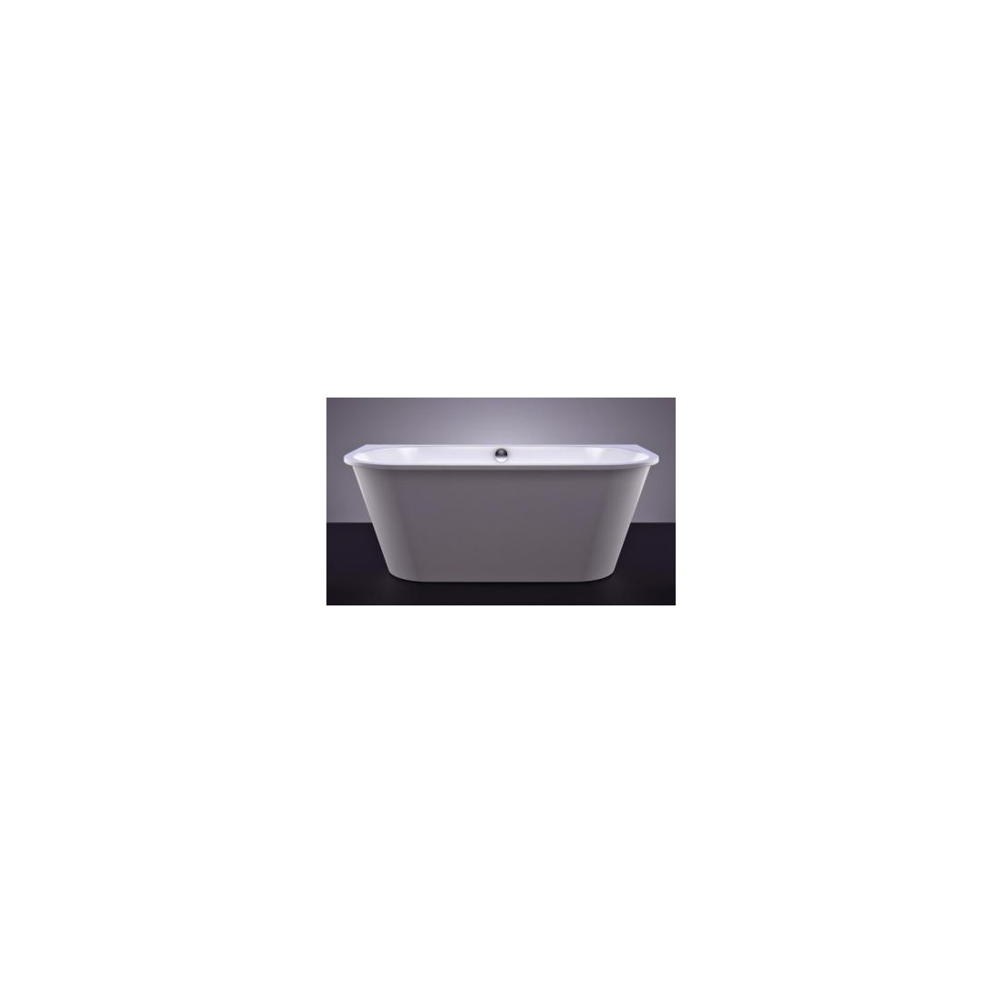 Akmens masės vonia VISPOOL EVENTO 175x75 apvalinti du kampai balta