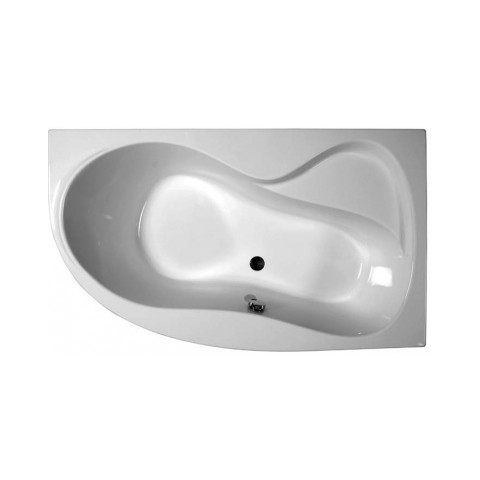 Akrilinė asimetriška vonia Ravak Rosa 95, 160x95, dešininė