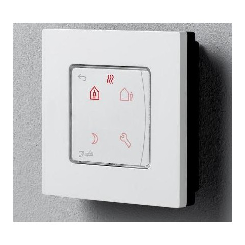 Kambario termostatas Danfoss RT Icon, 230V, mont. ant sienos 86x86