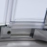 Stumdoma vonios sienelė PXV2P 1600/1500, stiklas skaidrus, profilis blizgus