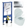 WC rėmo komplektas Geberit, Duofix Basic, su Ideal Standard Connect Aquablade ir soft -close dangčiu