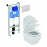 WC rėmo komplektas Ideal Standard ProSys, su WC Tesi Aquablade ir soft-close dangčiu