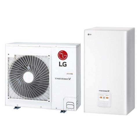 Šilumos siurblys Oras-Vanduo LG Therma V, Split, 5.5 kW Ø1 + kondicionierius LG tik už 1 ct!