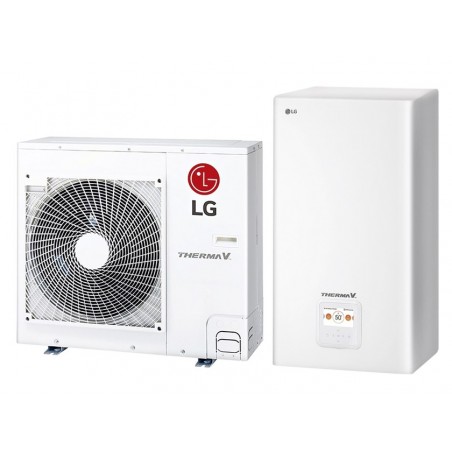 Šilumos siurblys Oras-Vanduo LG Therma V, Split, 5.5 kW Ø1 + kondicionierius LG tik už 1 ct!