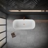 Akmens masės vonia Vayer Serpens 2 164x83 cm, stačiakampė, balta