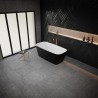 Akmens masės vonia Vayer Volans 150x72 cm, apvalintais kampais, juoda