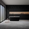 Akmens masės vonia Vayer Volans 150x72 cm, apvalintais kampais, juoda