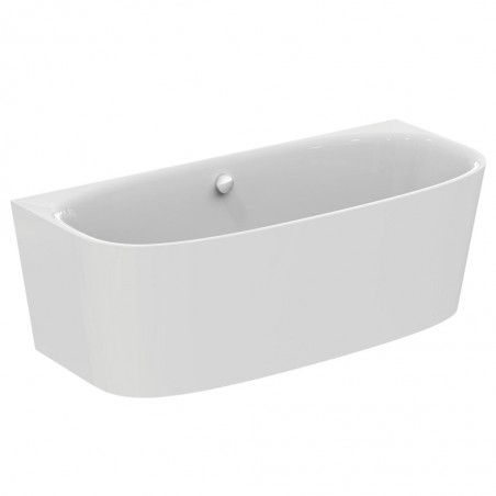 Ideal Standard DEA prie vienos sienos statoma akrilinė vonia, 180 cm X 80 cm, balta blizgi