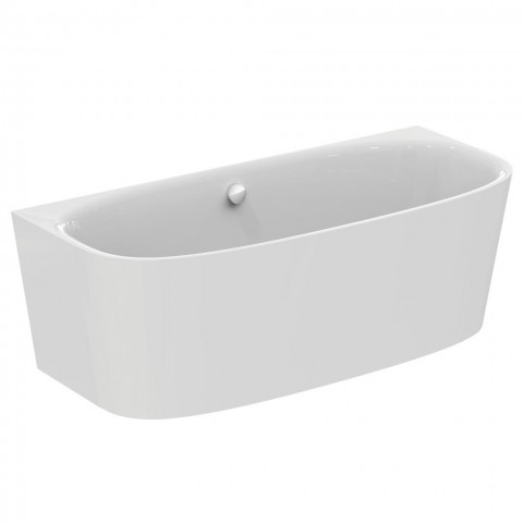 Ideal Standard DEA prie vienos sienos statoma akrilinė vonia, 180 cm X 80 cm, balta matinė