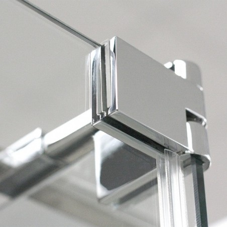 Dušo durys BI PF2/800 Brillant, profilis blizgus, skaidrus stiklas