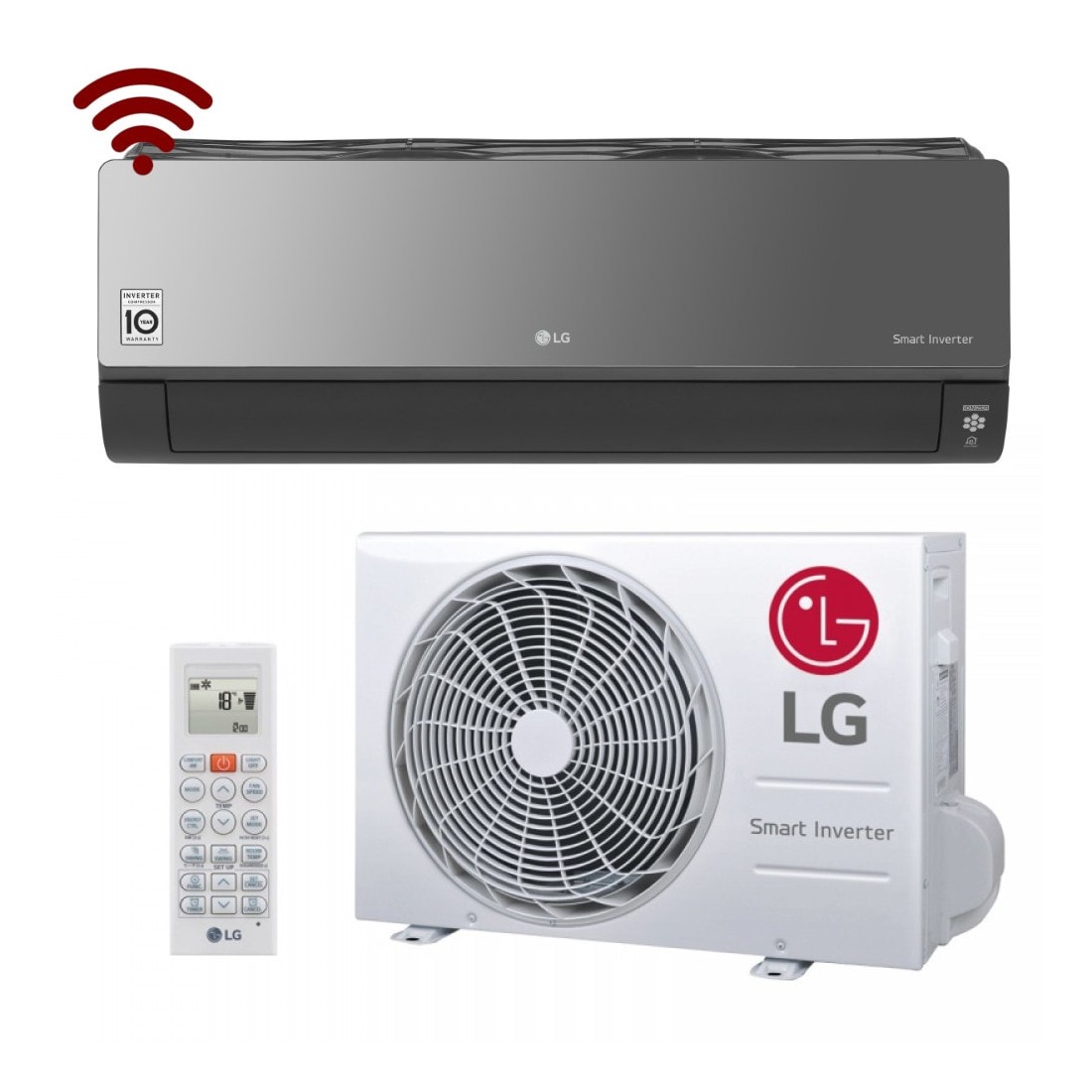 Sieninis oro kondicionierius LG, Artcool Mirror R32 Wi-Fi, 2.5/3.2