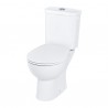 Pastatomas WC puodas Grohe BAU Rimless su bakeliu, dangčiu soft-close, horizontalus išb.