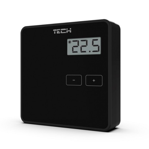 Programuojamas radiobanginis patalpos termostatas Tech EU-294-V2 juodas