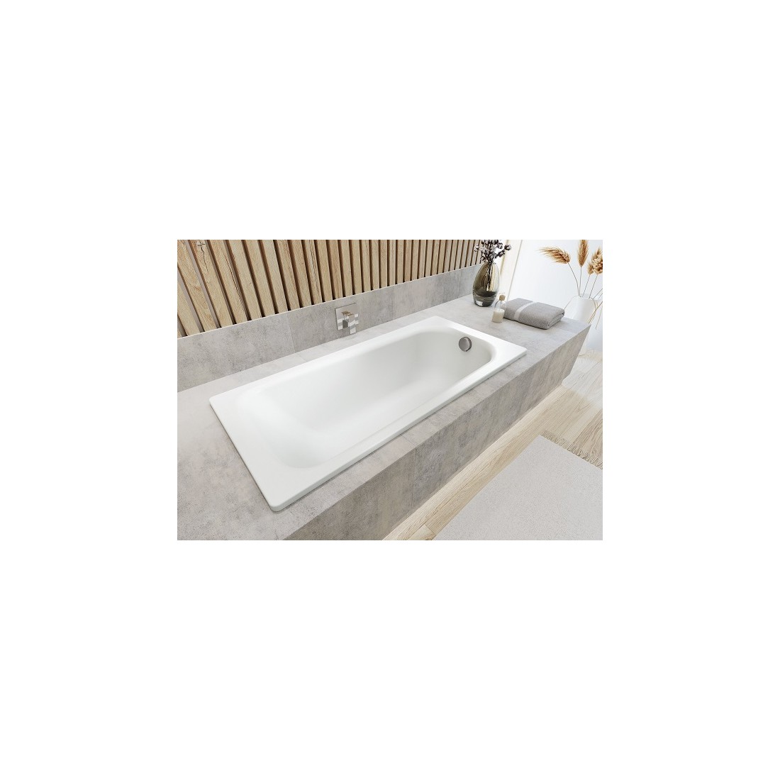 Plieninė vonia Kaldewei Saniform Plus 170x75x41 su EasyClean ir full antislip dangomis, mod. 373-1