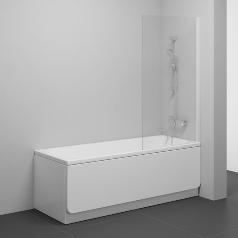 Stacionari vonios sienelė Ravak Nexty, NVS1-80 balta+Transparent
