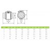 Kanalinis ventiliatorius 100-210mm