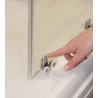 Stumdomos dušo durys Ravak Blix Slim, BLSDP2-100 blizgus +Transparent