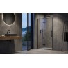 Varstomos dušo durys Ravak Cool!, COSD2-120 juodas+stiklas Transparent