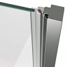 Varstomos dušo durys Ravak Cool!, COSD2-120 juodas+stiklas Transparent